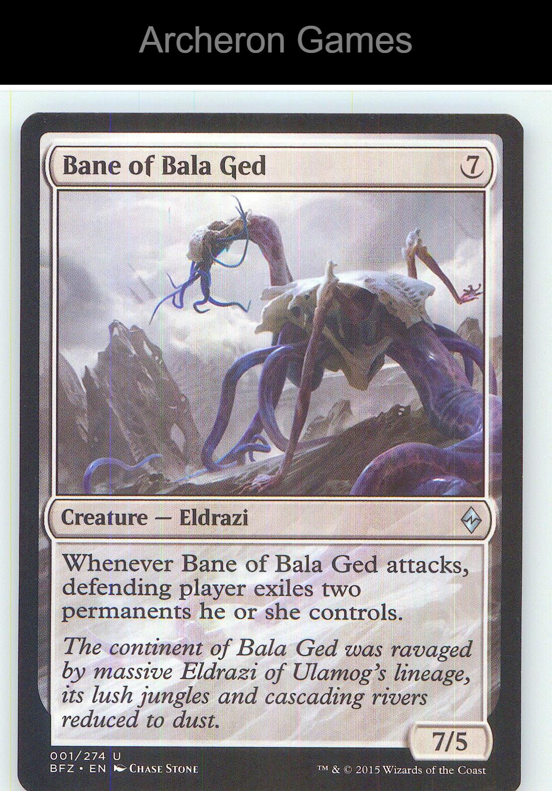 Bane of Bala Ged BFZ 1 UC MTG Card NM/EX+