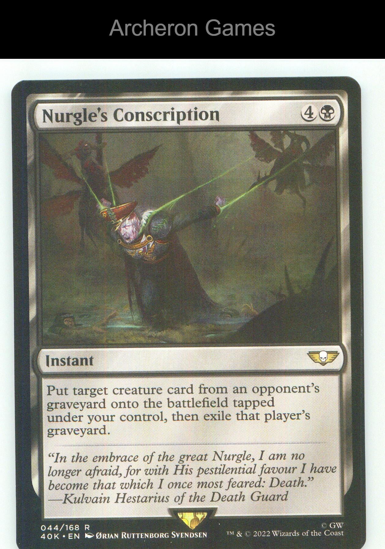 Nurgle's Conscription 44 R MTG Card NM/EX+