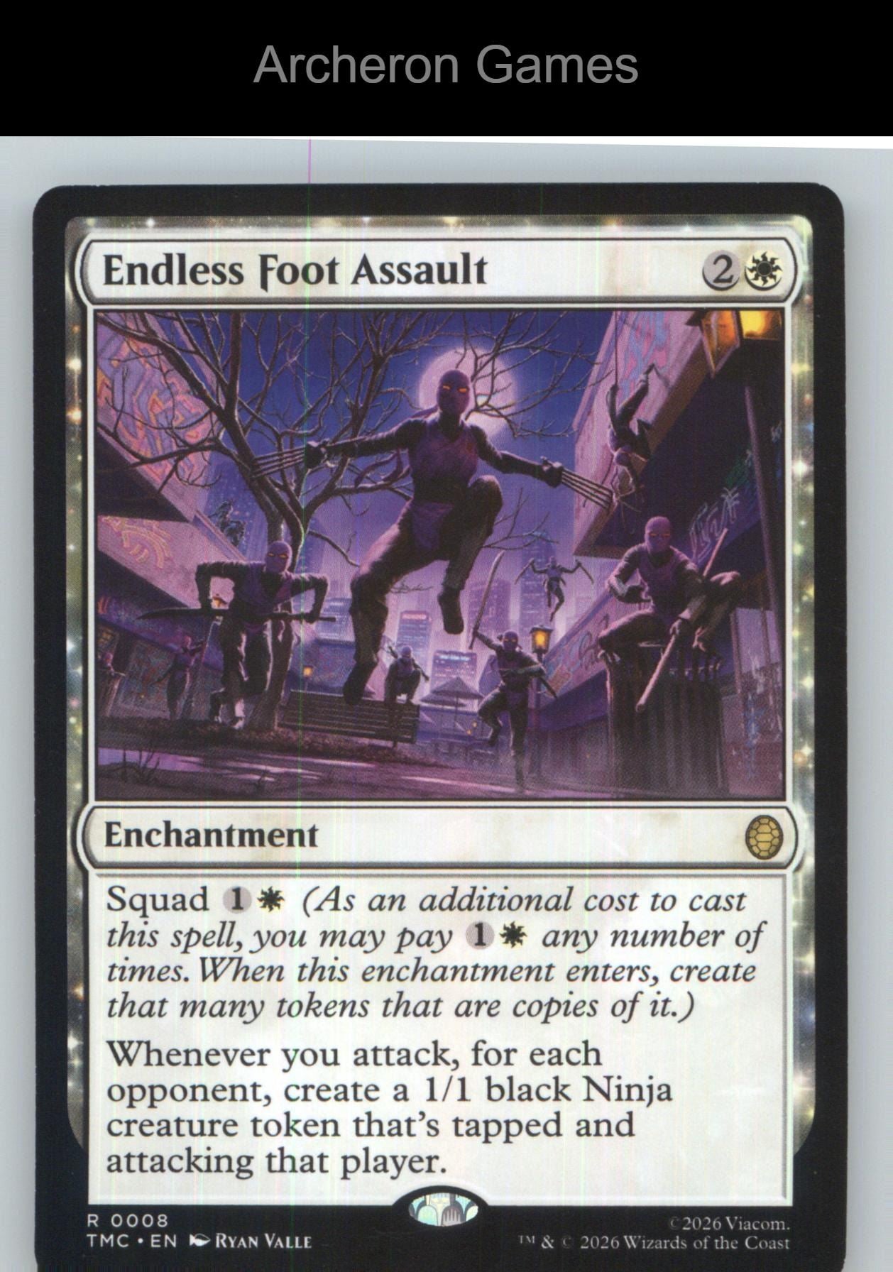 Endless Foot Assault (Surge Foil) TMC 8 R MTG Card NM/EX+