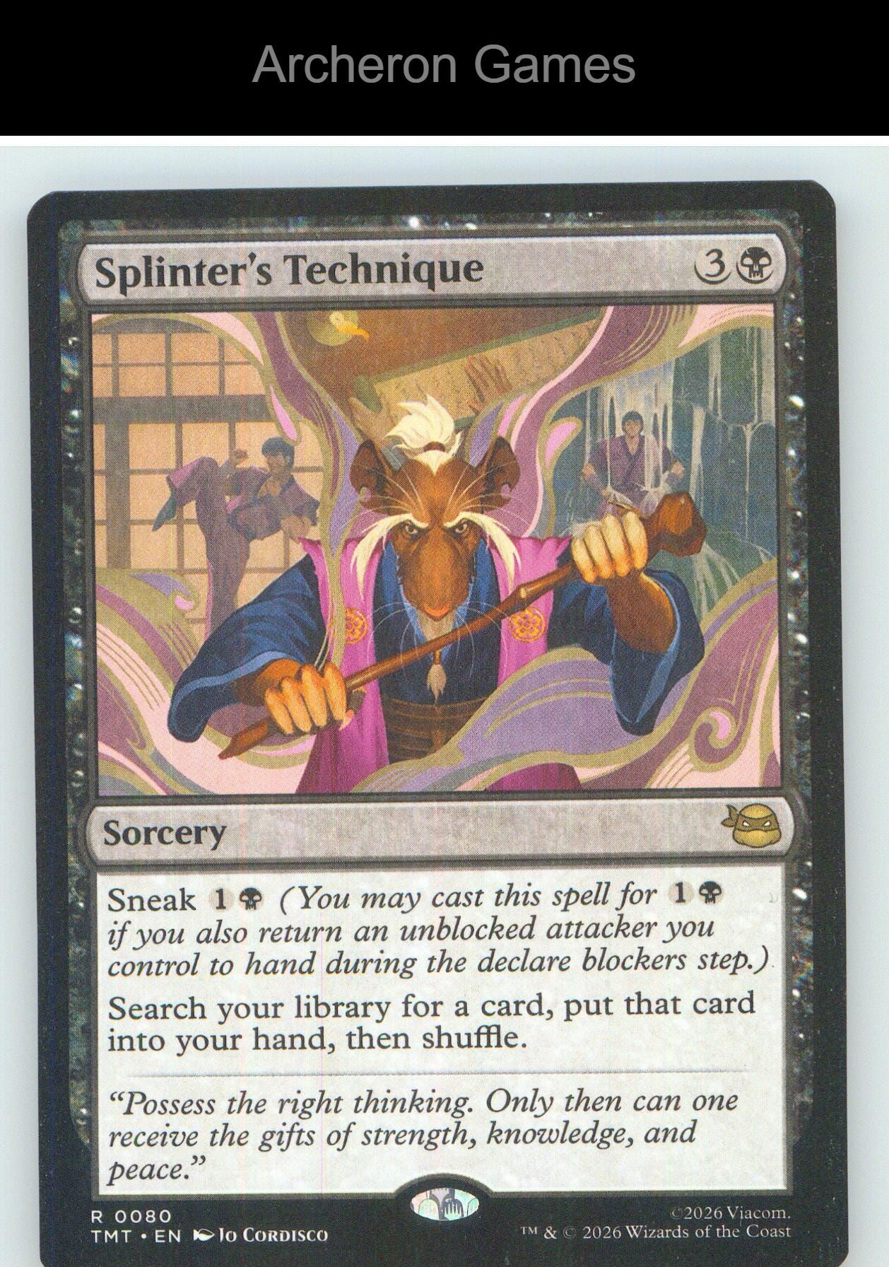 Splinter's Technique TMT 0080 R MTG Card NM/EX+