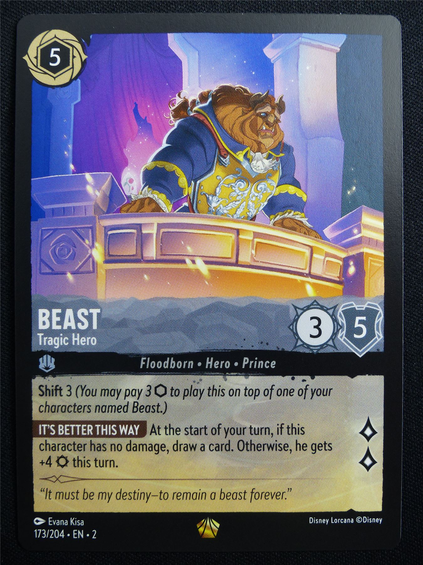 Beast Tragic Hero 173/204 - Lorcana Card #316