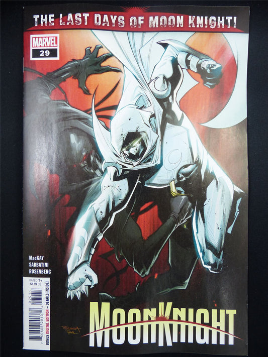 MOON Knight #29 - Jan 2024 Marvel Comic #12X