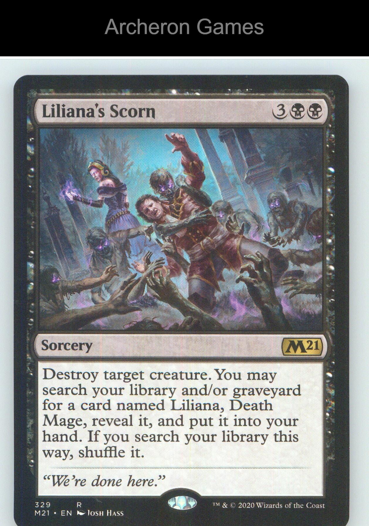 Liliana's Scorn M21 329 R MTG Card NM/EX+