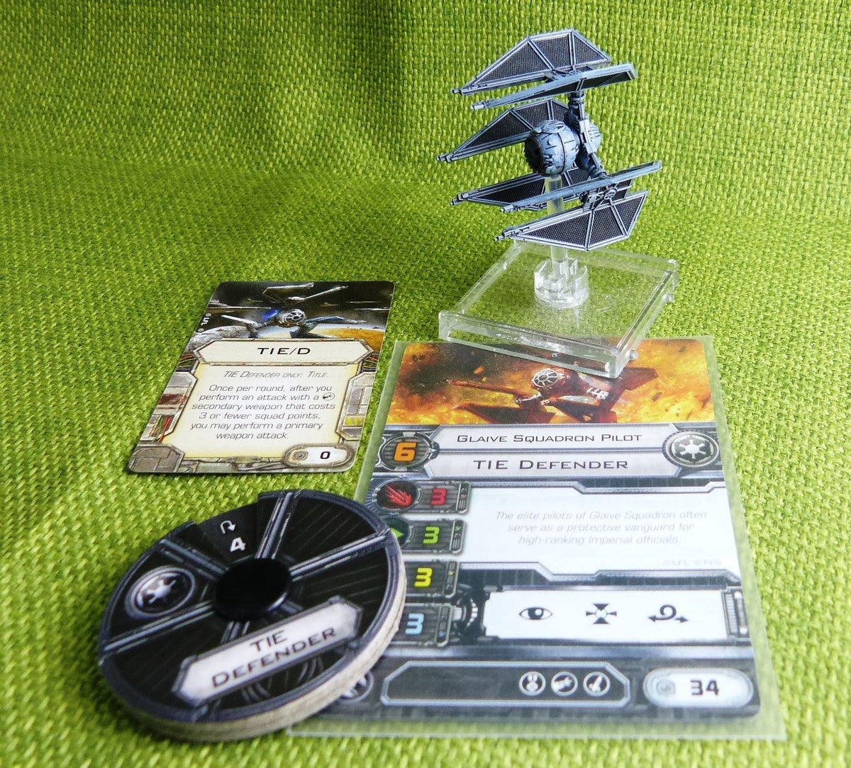 Star Wars - X Wing TIE Defender - X Wing Miniatures #5J