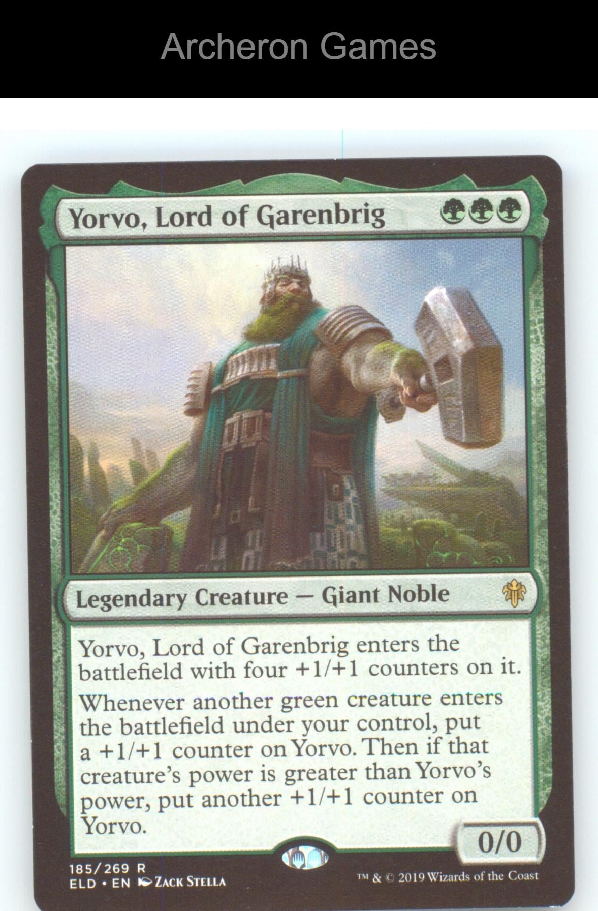 Yorvo, Lord of Garenbrig ELD 185 R MTG Card NM/EX+