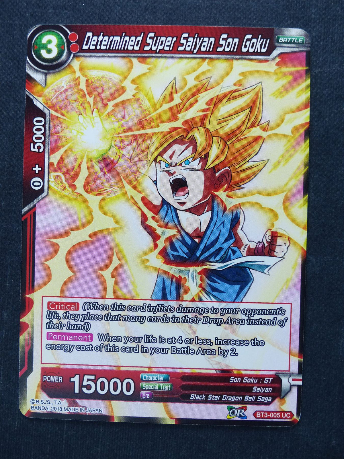 Determined Super Saiyan Son Goku - Dragon Ball Super Cards #65