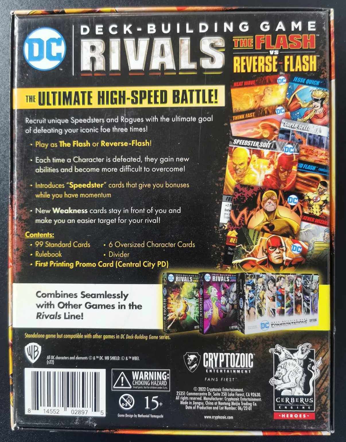 DC Rivals: The Flash vs Reverse-Flash Deckbuilder Board Game #9I0