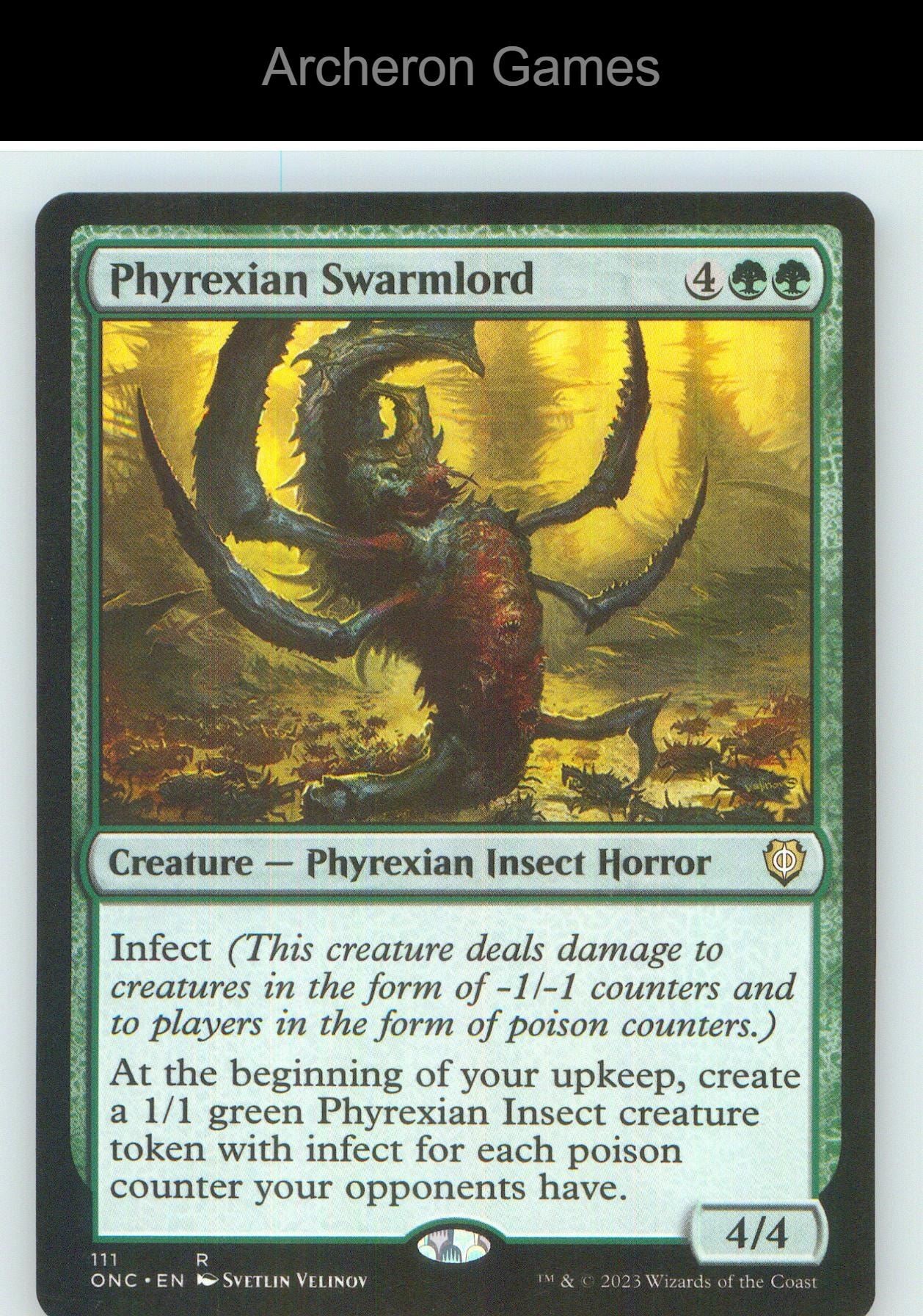 Phyrexian Swarmlord ONC 111 R MTG Card NM/EX+