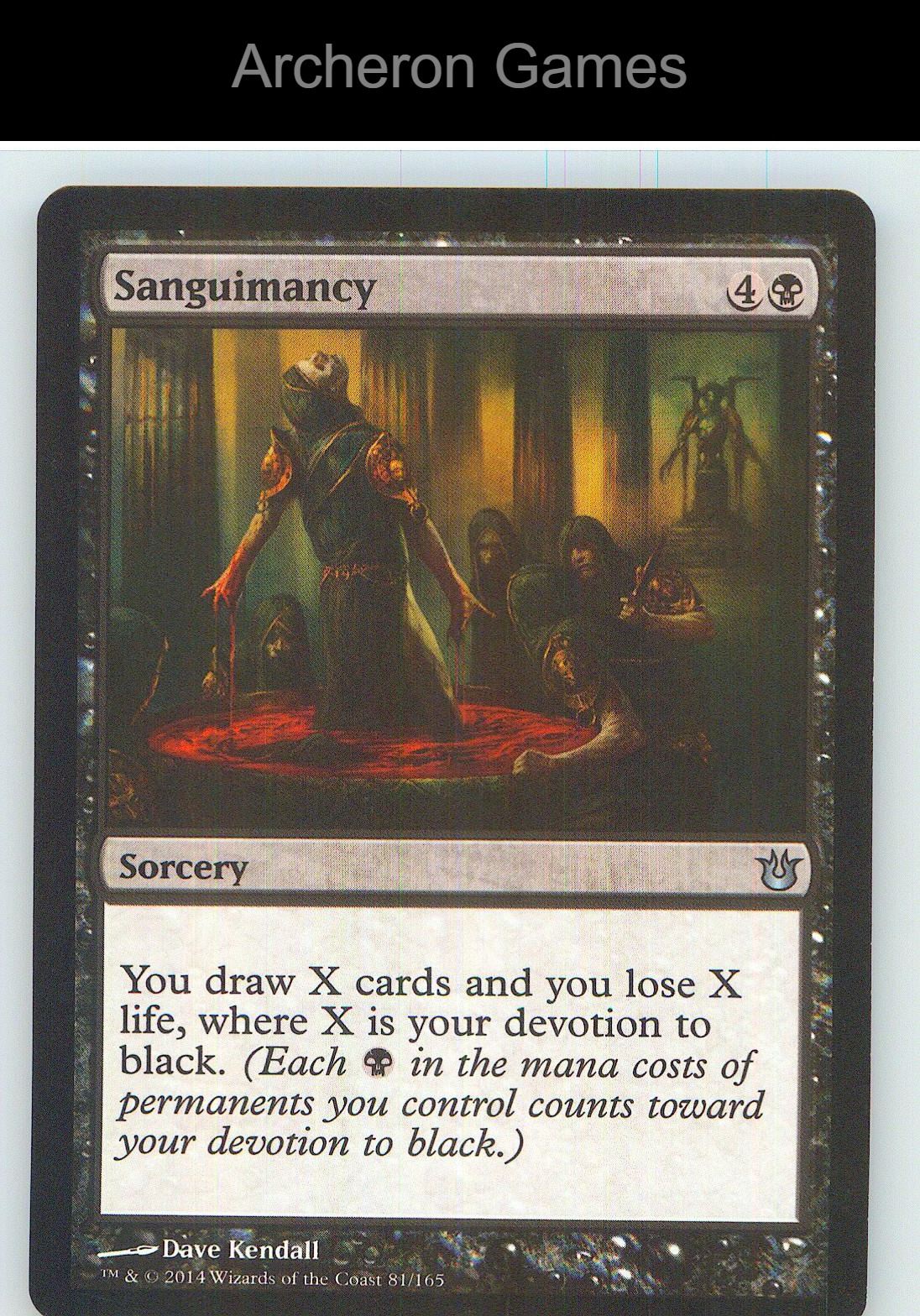 Sanguimancy BNG 81 UC MTG Card NM/EX+