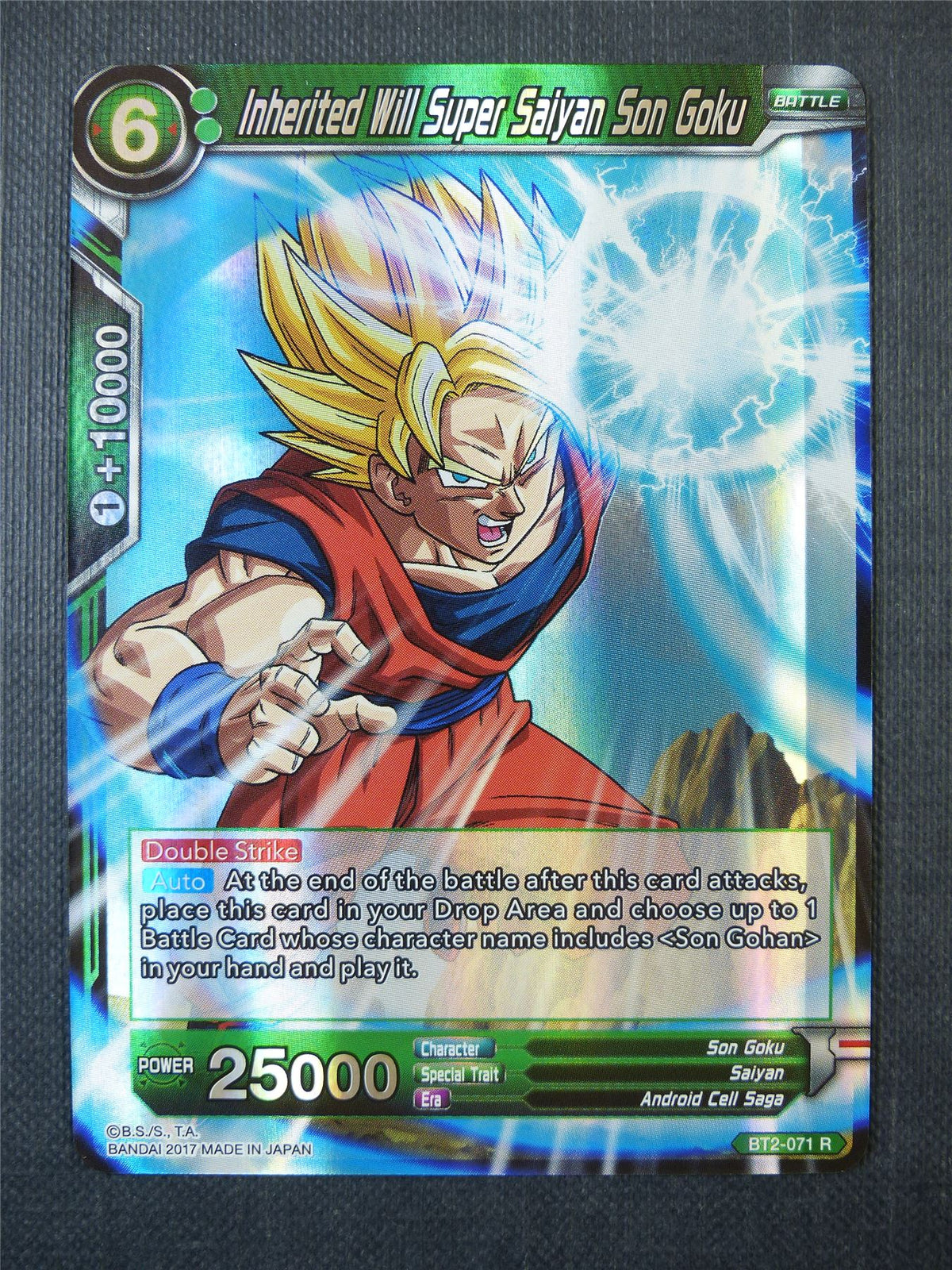 Inherited Will Super Saiyan Son Goku R - Dragon Ball Super Card #A2G