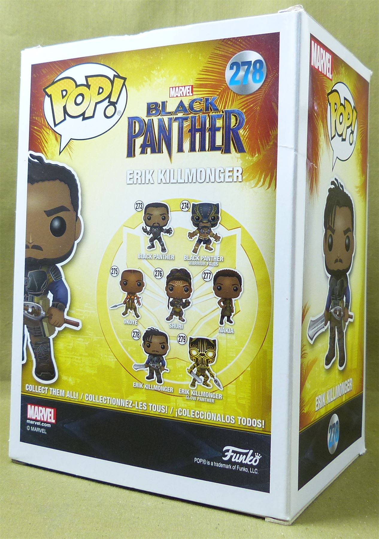 Erik Killmonger 278 - Marvel Black Panther - Funko Pop! Figure #6BH