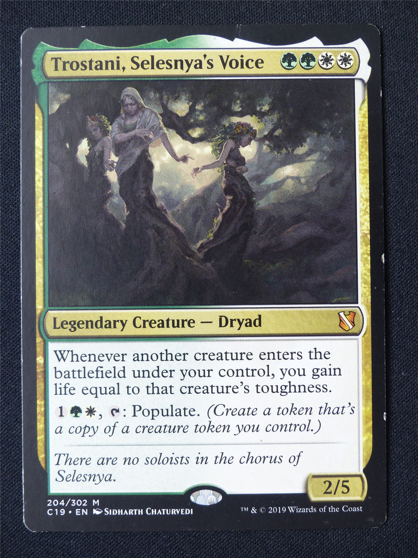 Trostani Selesnya's Voice played - C19 - Mtg Card #33M