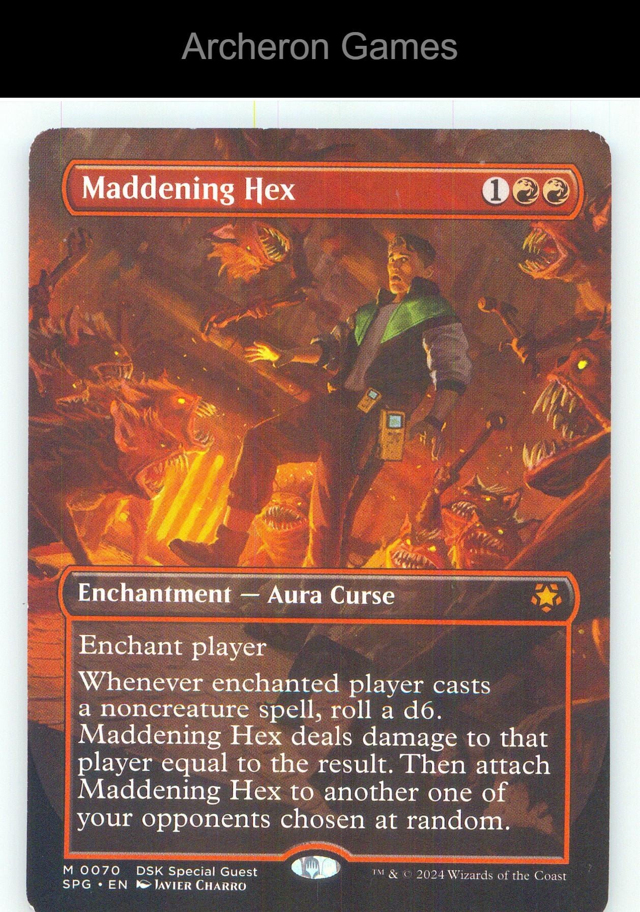 Maddening Hex (Borderless) SPG 70 Mythic MTG Card NM/EX+