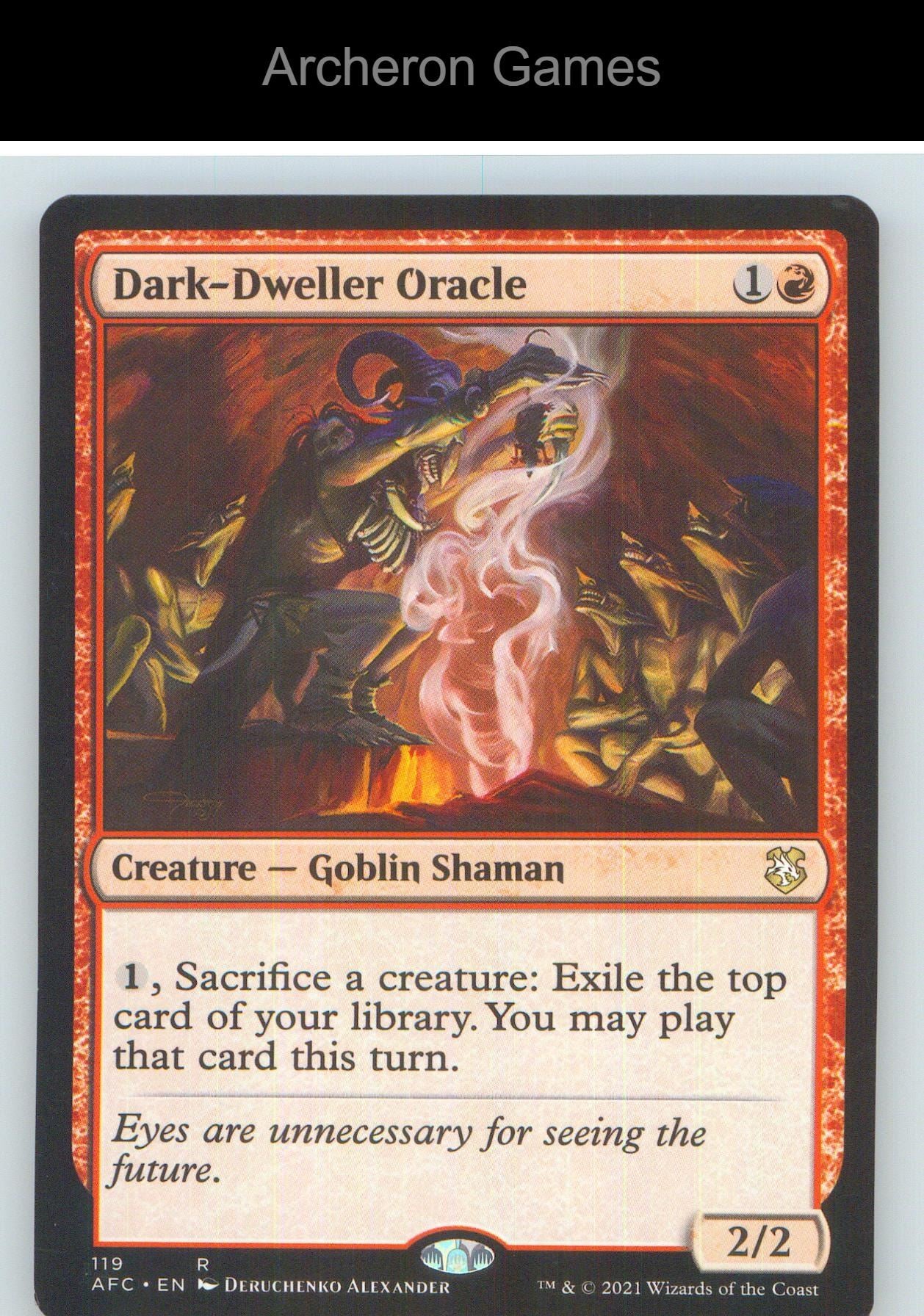 Dark-Dweller Oracle AFC 119 R MTG Card NM/EX+