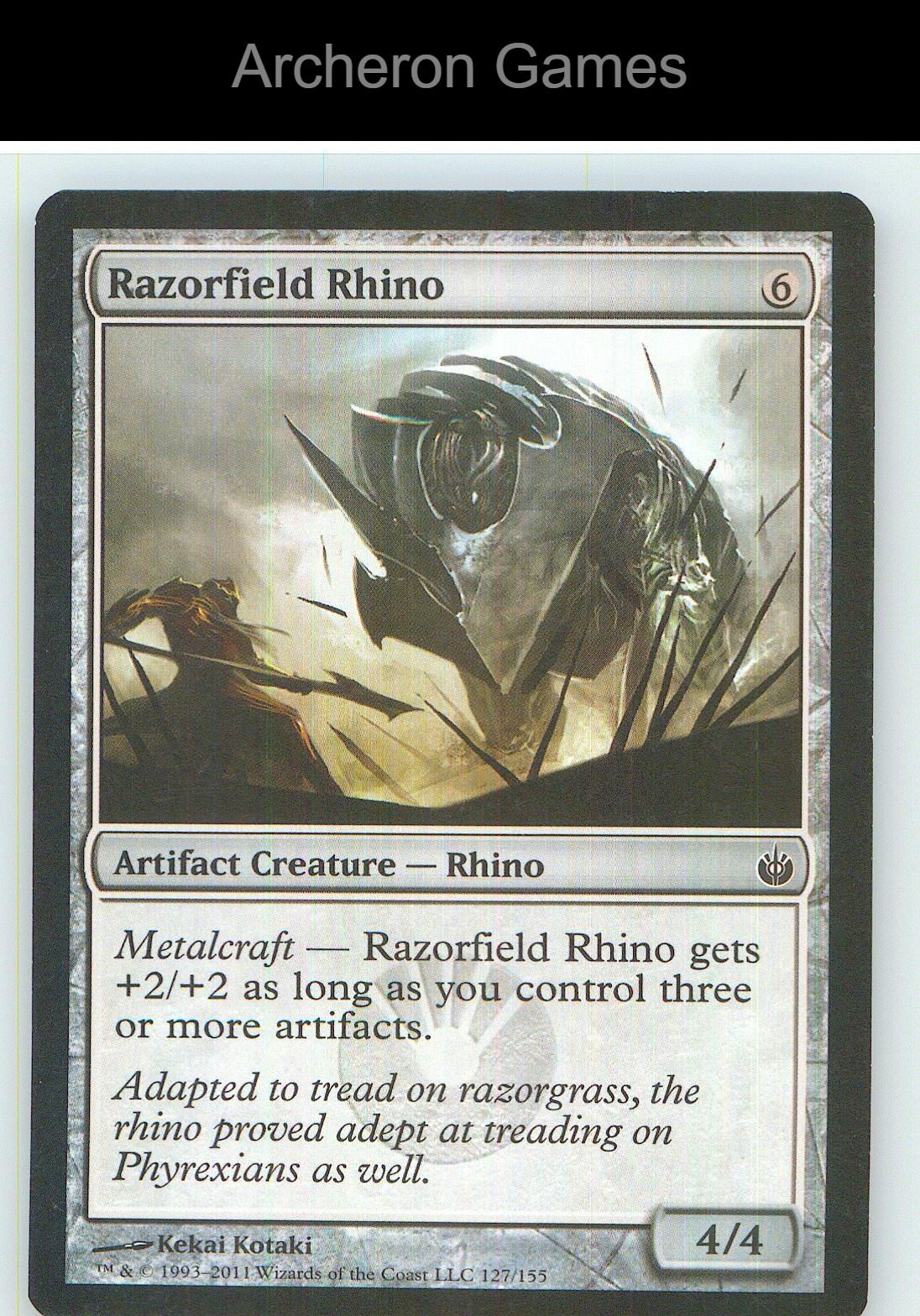 Razorfield Rhino MBS 127 C MTG Card NM/EX+