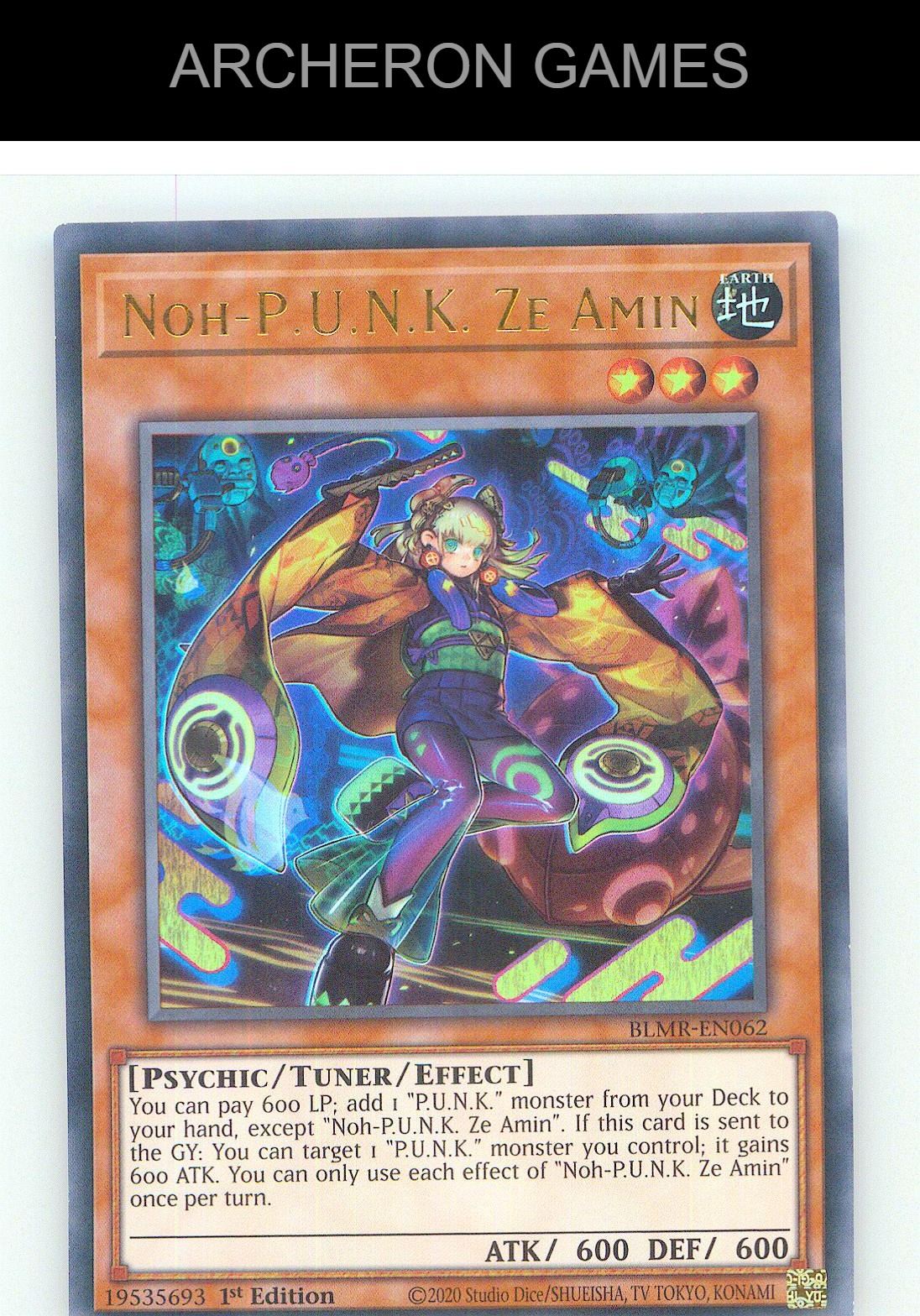 Noh-P.U.N.K. Ze Amin Ultra Rare YUGIOH Card 1st Edition