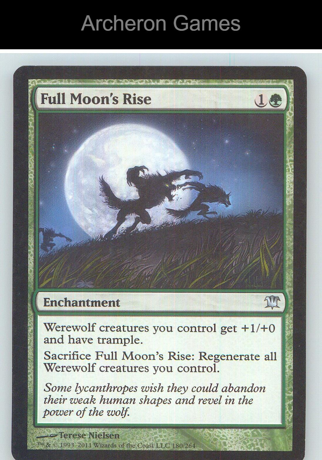 Full Moon's Rise ISD 180 UC MTG Card NM/EX+