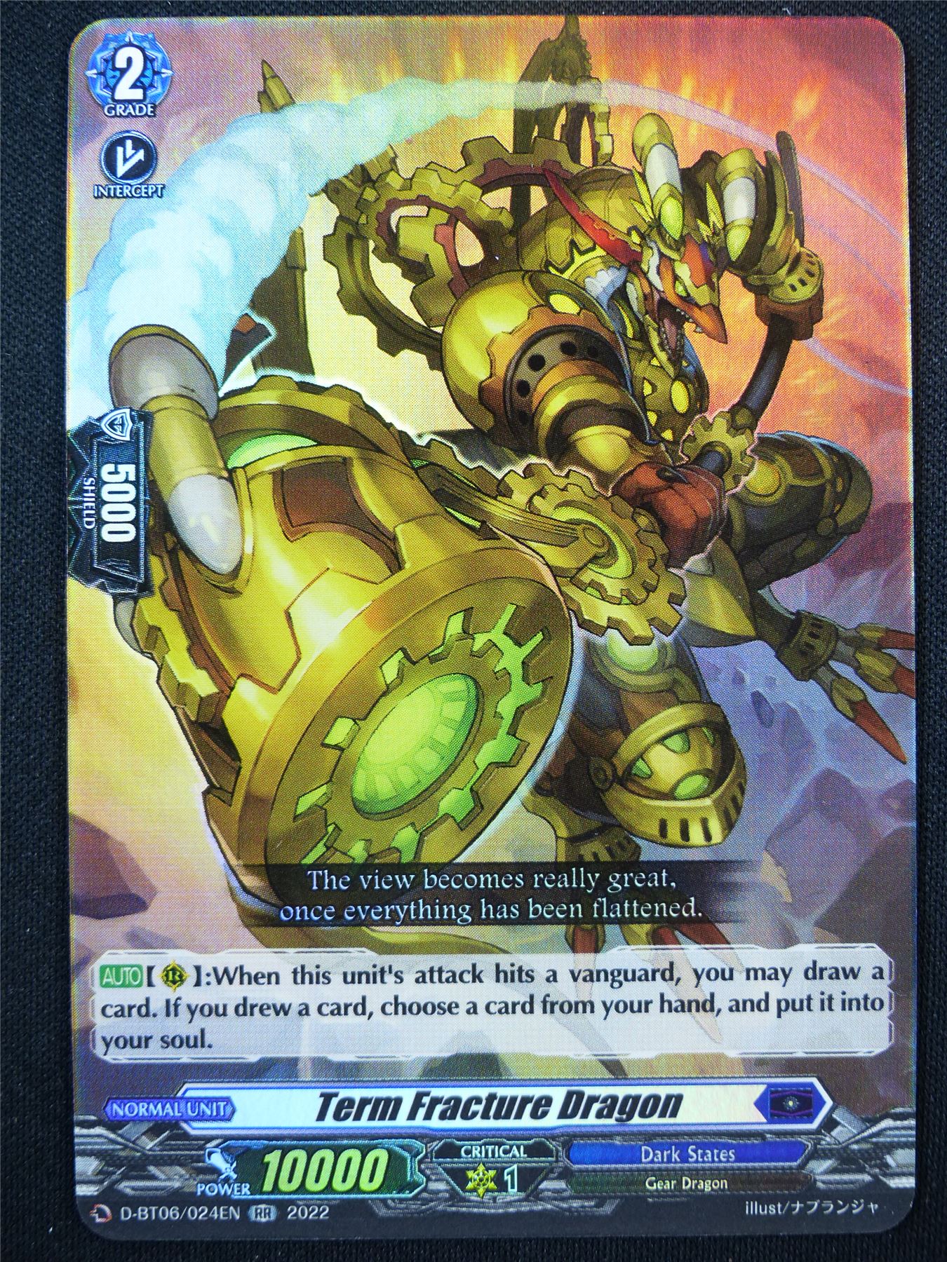 Term Fracture Dragon D-BT06 RR - Vanguard Card #21R