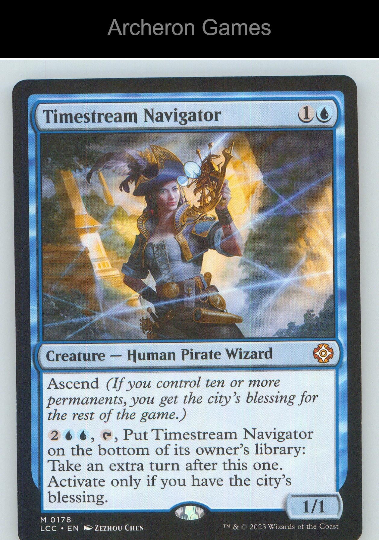 Timestream Navigator LCC 178 Mythic MTG Card NM/EX+