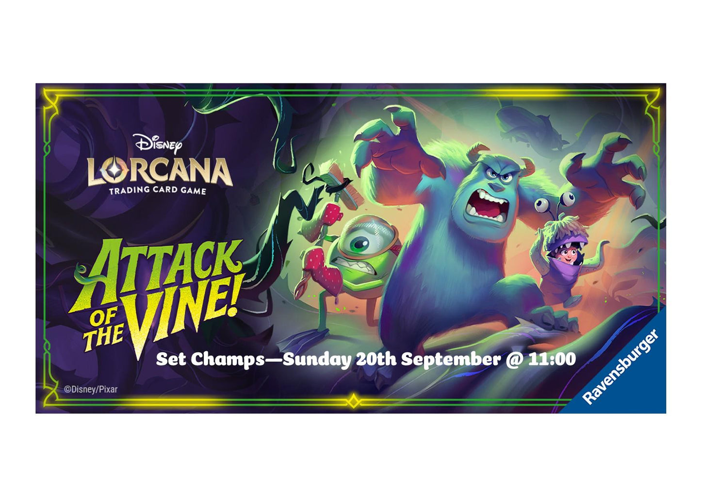 Lorcana Attack of the Vine Set Champs - Sunday 20th September @ 11:00 - Event Ticket