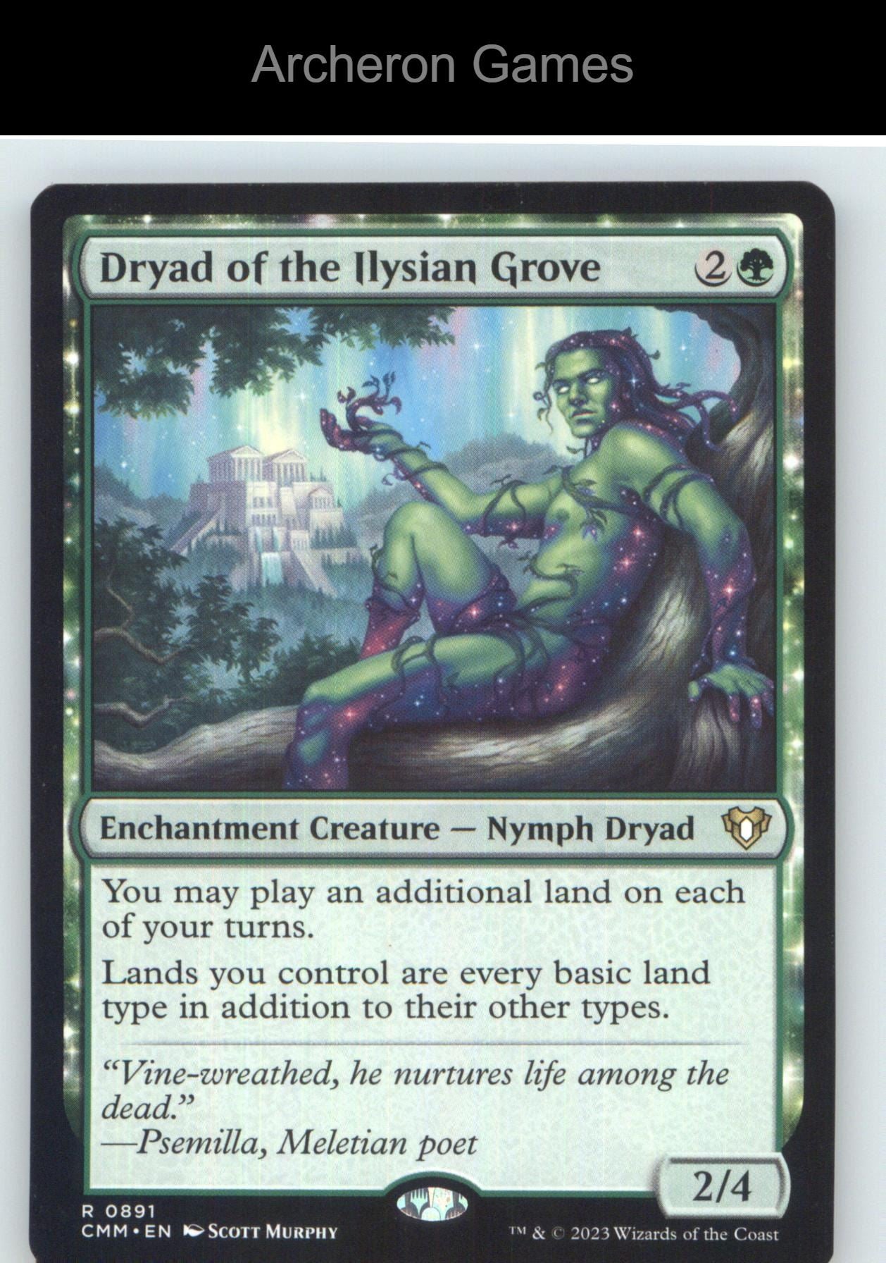 Dryad of the Ilysian Grove CMM 891 R MTG Card NM/EX+