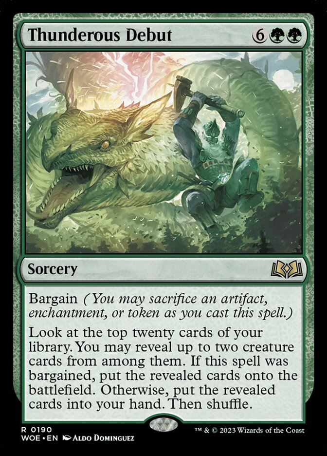 Mtg: WOE : Thunderous Debut - - NM