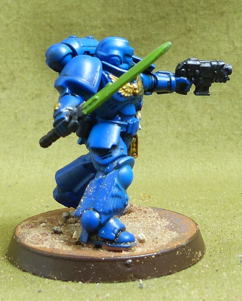 Lieutenant with Power Sword painted - Space Marines - Warhammer 40K #6UL