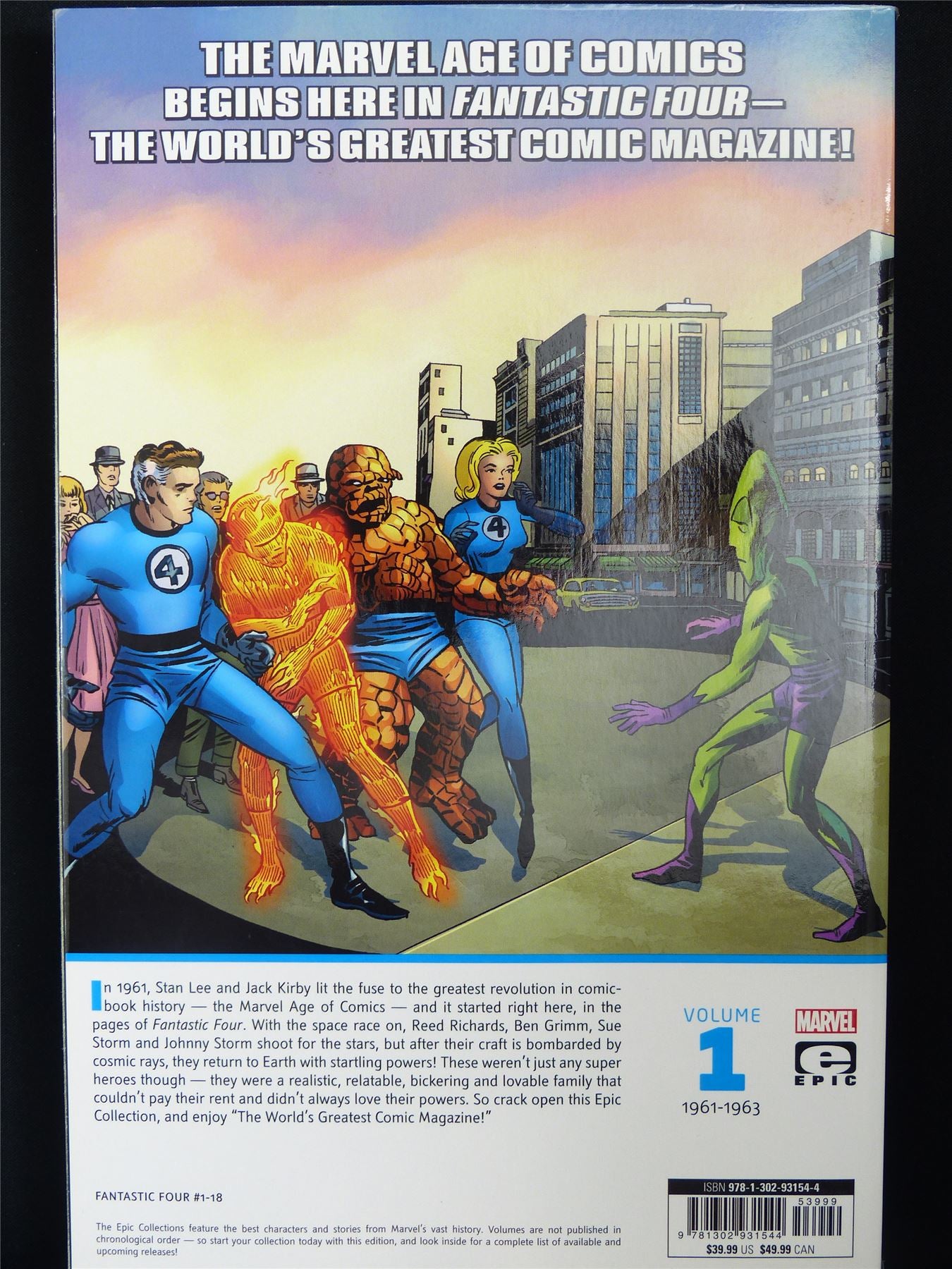 Fantastic Four: The World's Greatest Comic Magazine - Epic Collection Volume 1 - Marvel Graphic Softback #33M