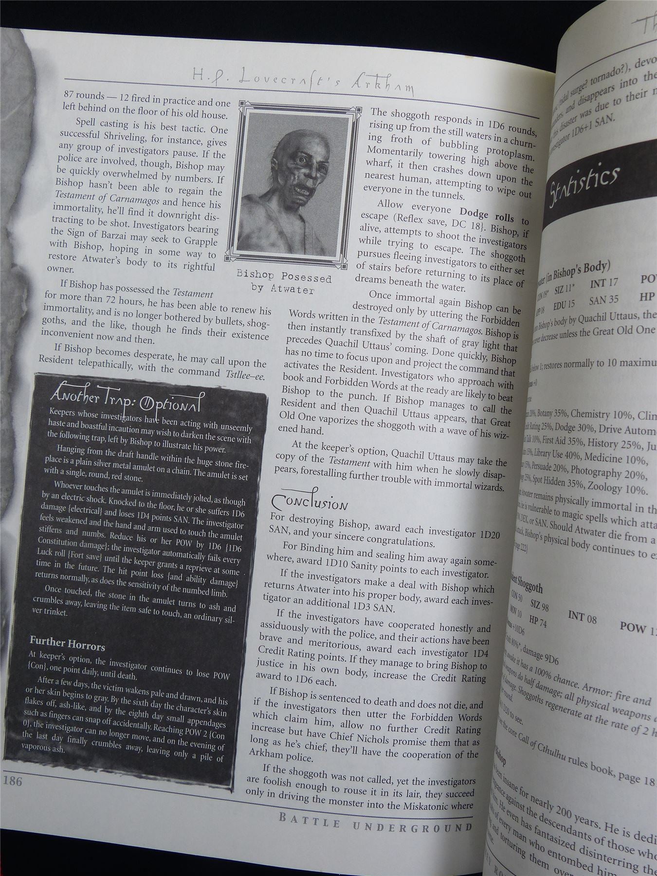 Call of Cthulhu: Arkham Unveiling the Legend-Haunted City - Roleplaying Softback #2MC