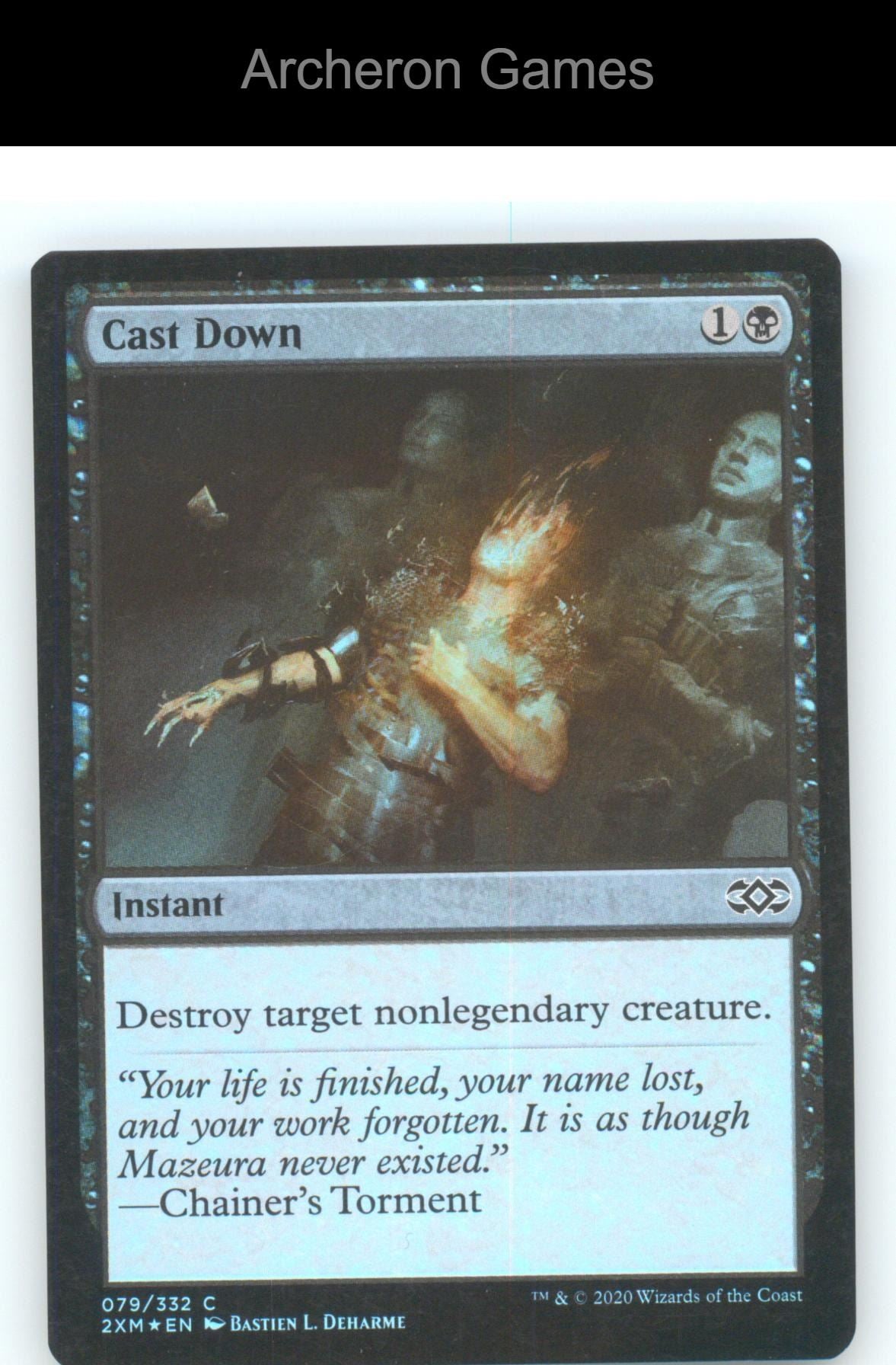 Cast Down 2XM 79 C MTG Card Double Masters Foil