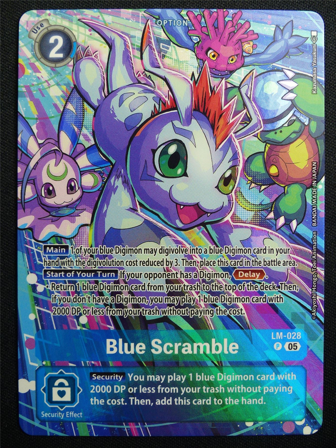 Blue Scramble LM-028 Promo Foil - Digimon Card #2ZY