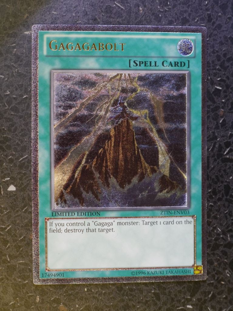 Yugioh Cards: GAGAGABOLT ZTIN PLATINUM RARE # 3C40