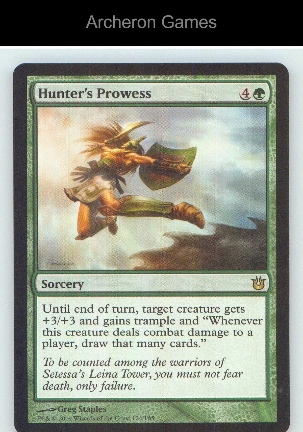 Hunter's Prowess BNG 124 R MTG Card NM/EX+