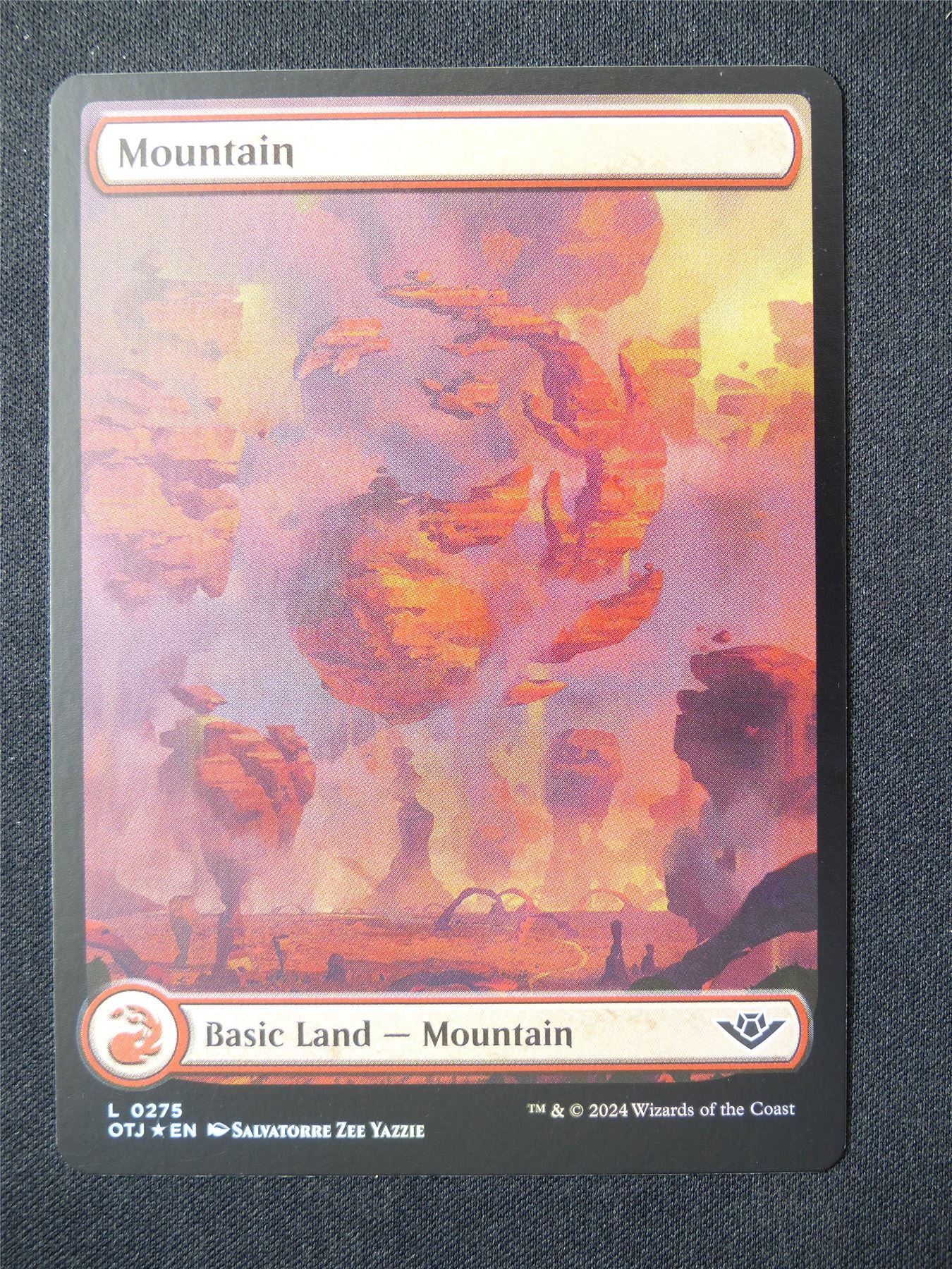 Mountain Full Art Foil 0275 - OTJ - Mtg Card #5H6