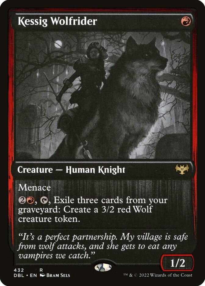 Mtg: DBL : Kessig Wolfrider - - NM