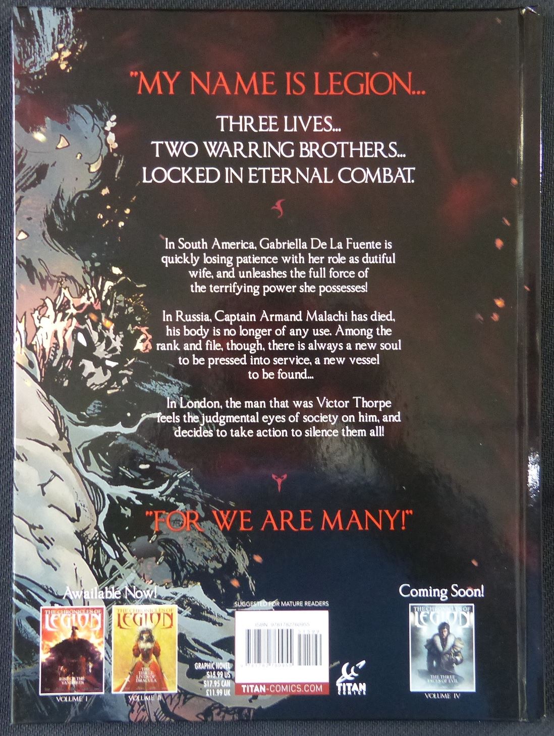 The Chronicles of Legion: Blood Brothers #3 - Hard Back - Titan Graphic Novel #29E