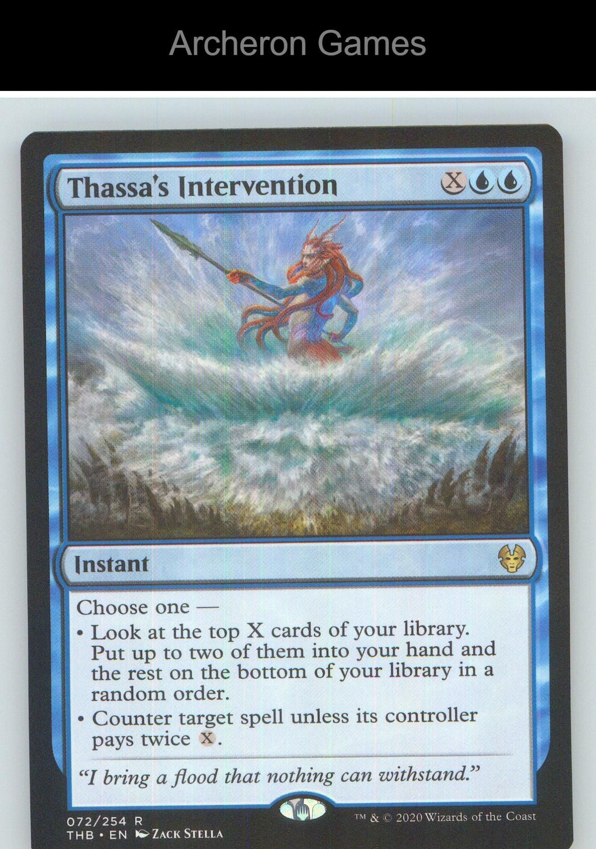 Thassa's Intervention THB 72 R MTG Card NM/EX+