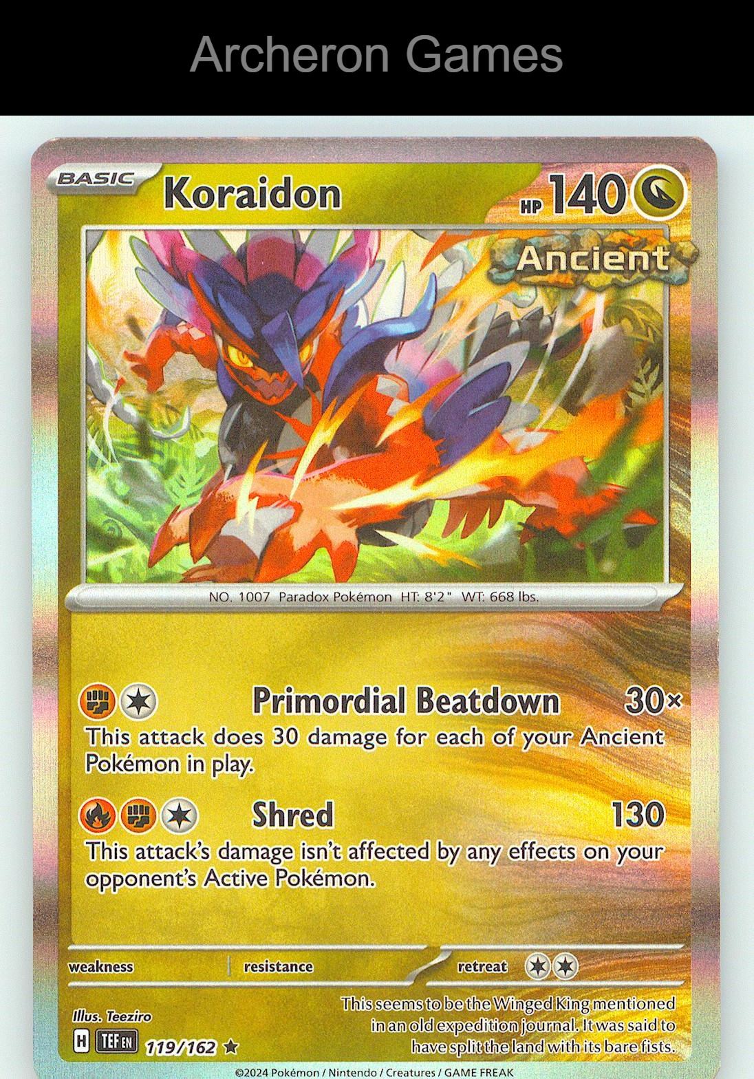 Pokemon Card Koraidon PR 119/162 R Deck Exclusives
