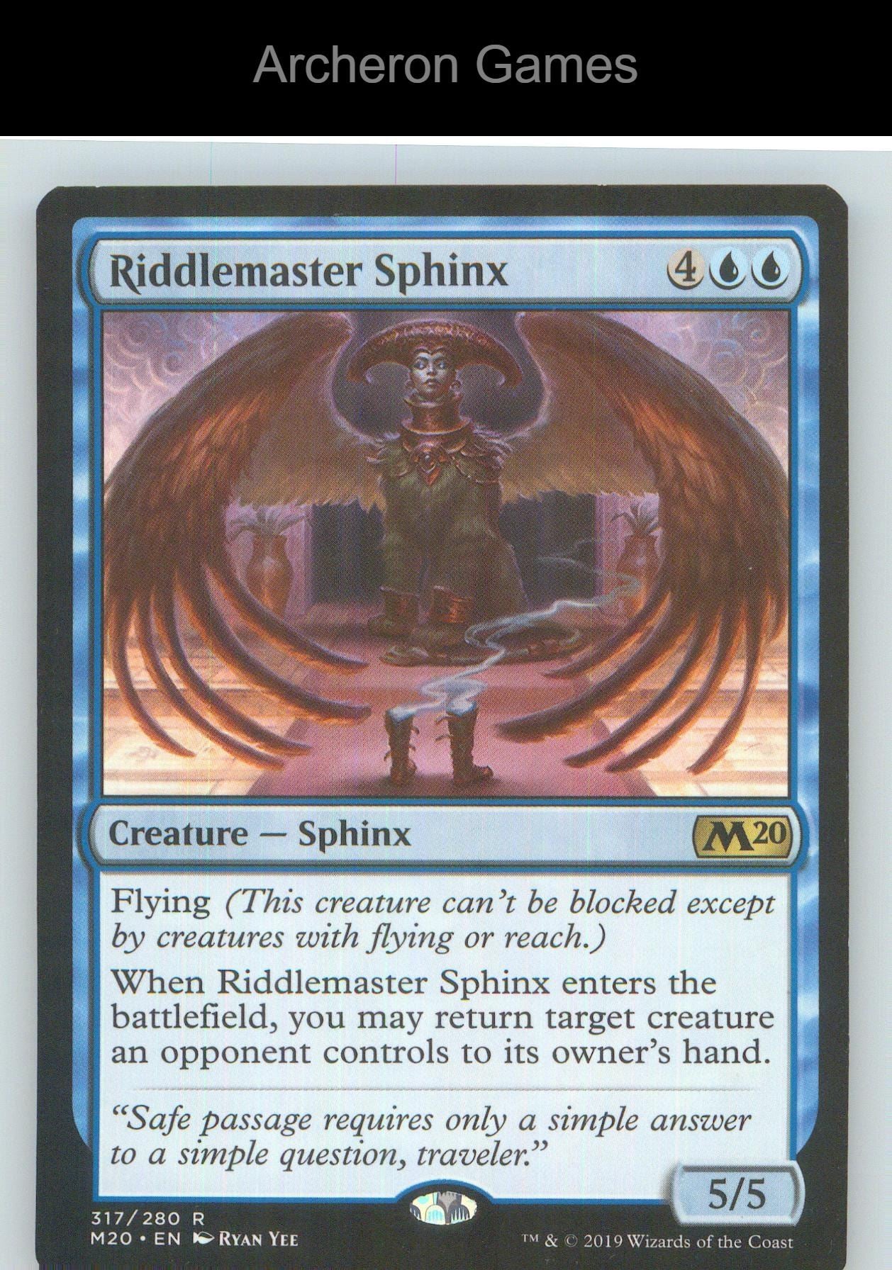 Riddlemaster Sphinx M20 317 R MTG Card NM/EX+