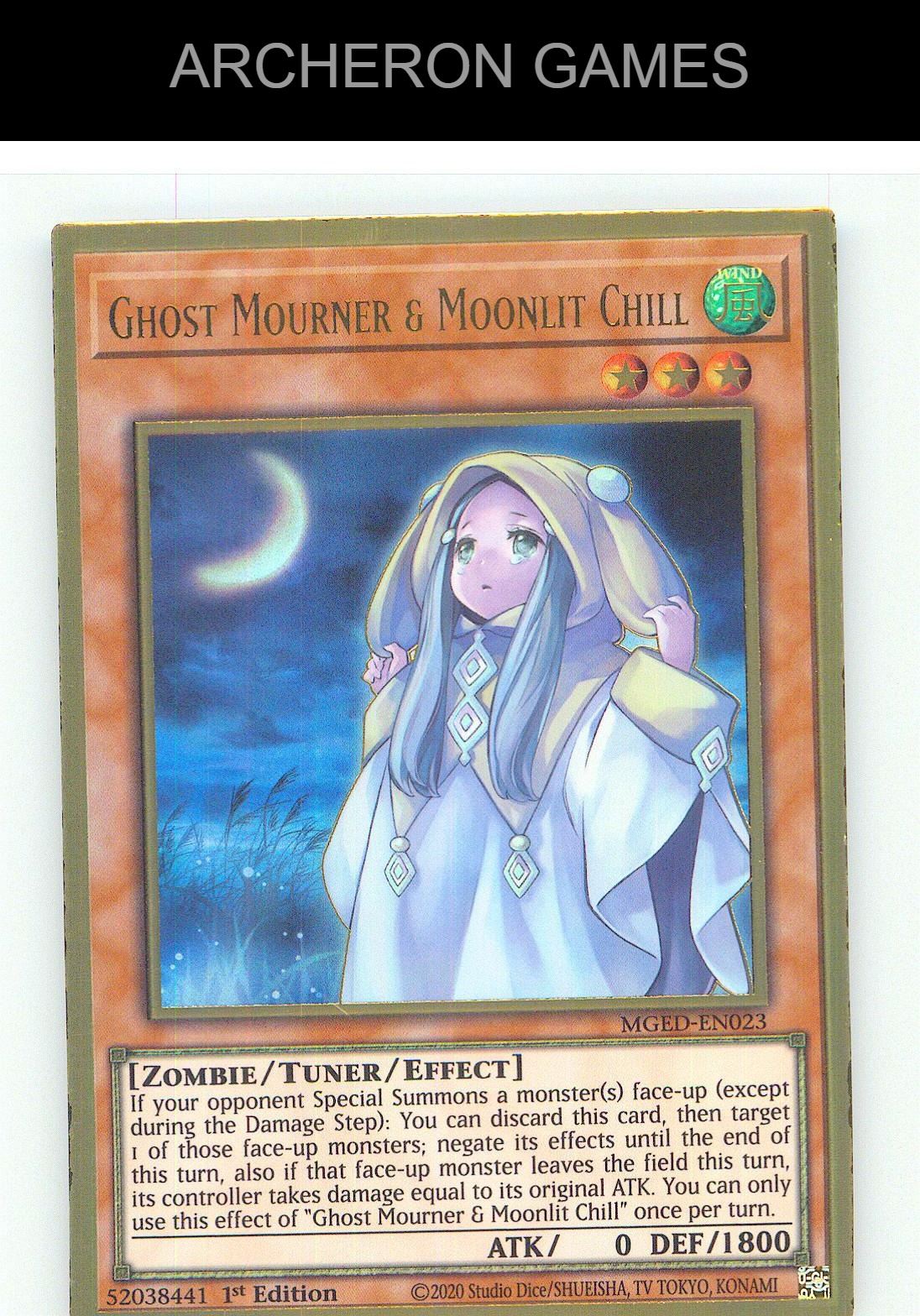 Ghost Mourner & Moonlit Chill Premium Gold Rare YUGIOH Card 1st Edition