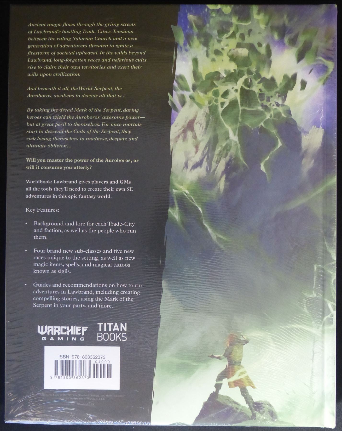 Auroboros Coils of the Serpent: Worldbook Lawbrand Roleplay Book - Titan Hardback #4O