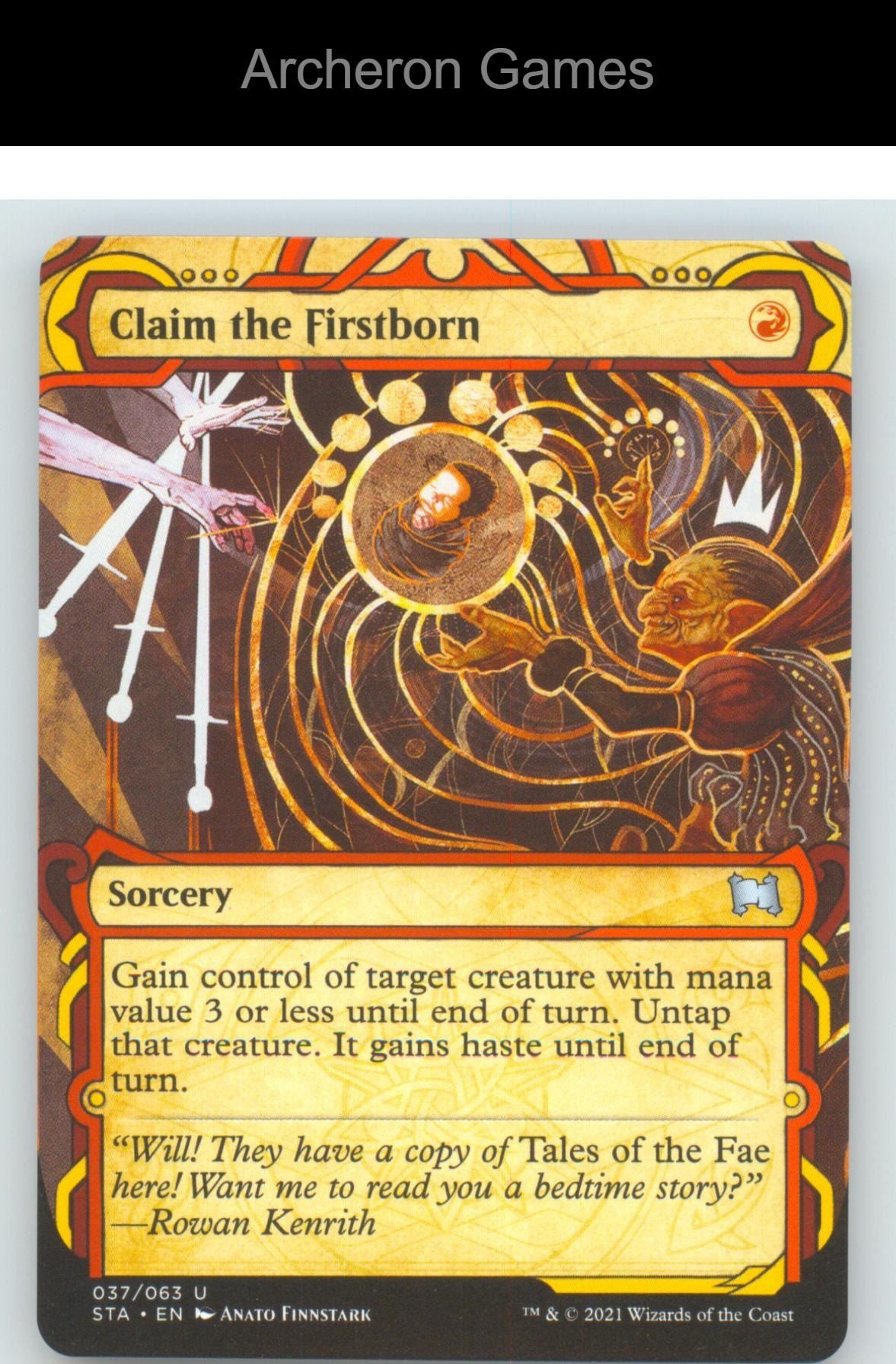 Claim the Firstborn STA 37 UC MTG Card Strixhaven: Mystical Archives