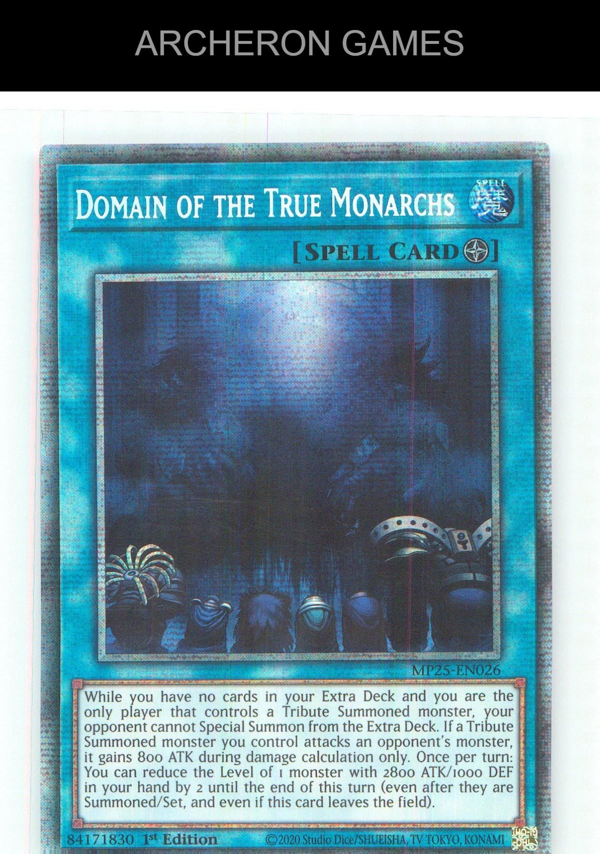 Domain of the True Monarchs Starlight Rare YUGIOH Card 1st Edition