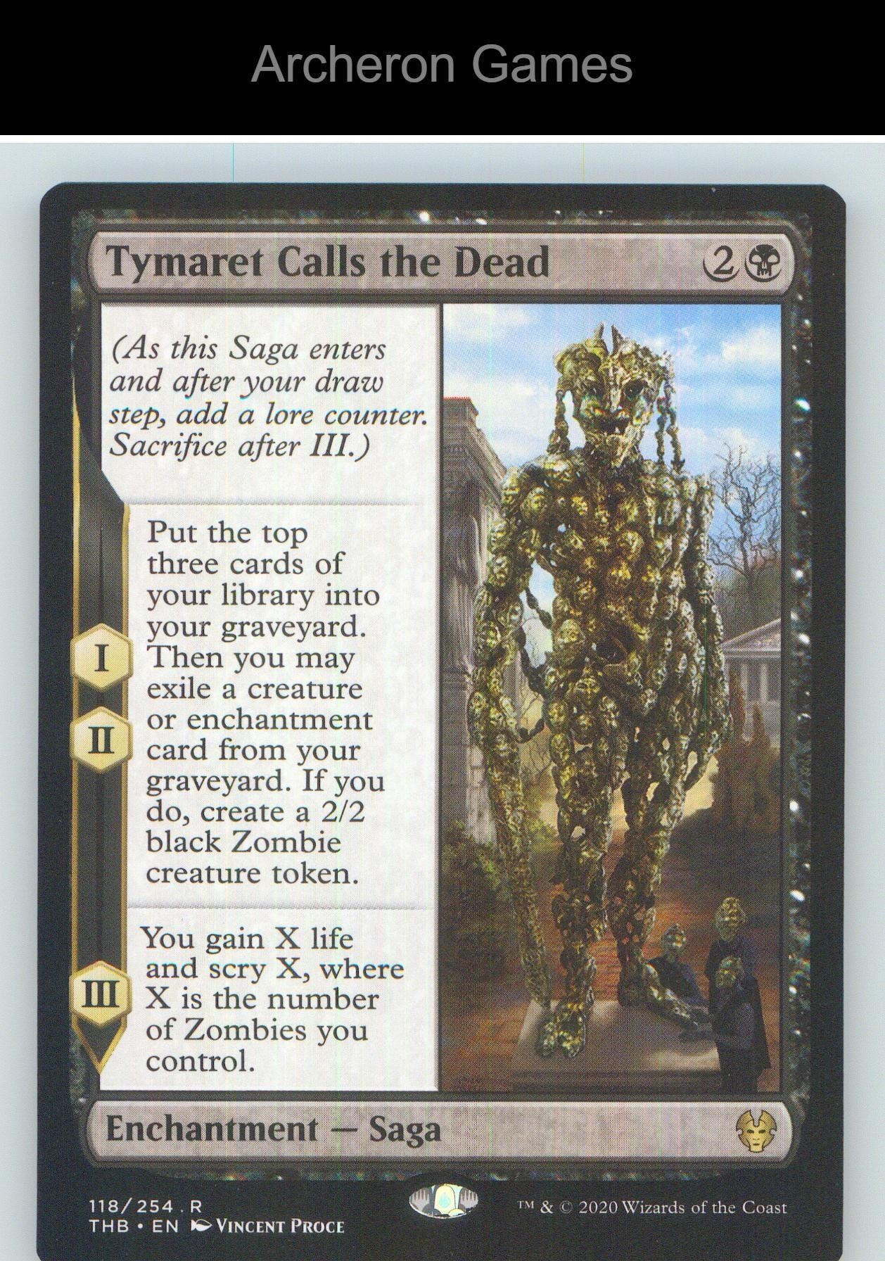 Tymaret Calls the Dead THB 118 R MTG Card NM/EX+