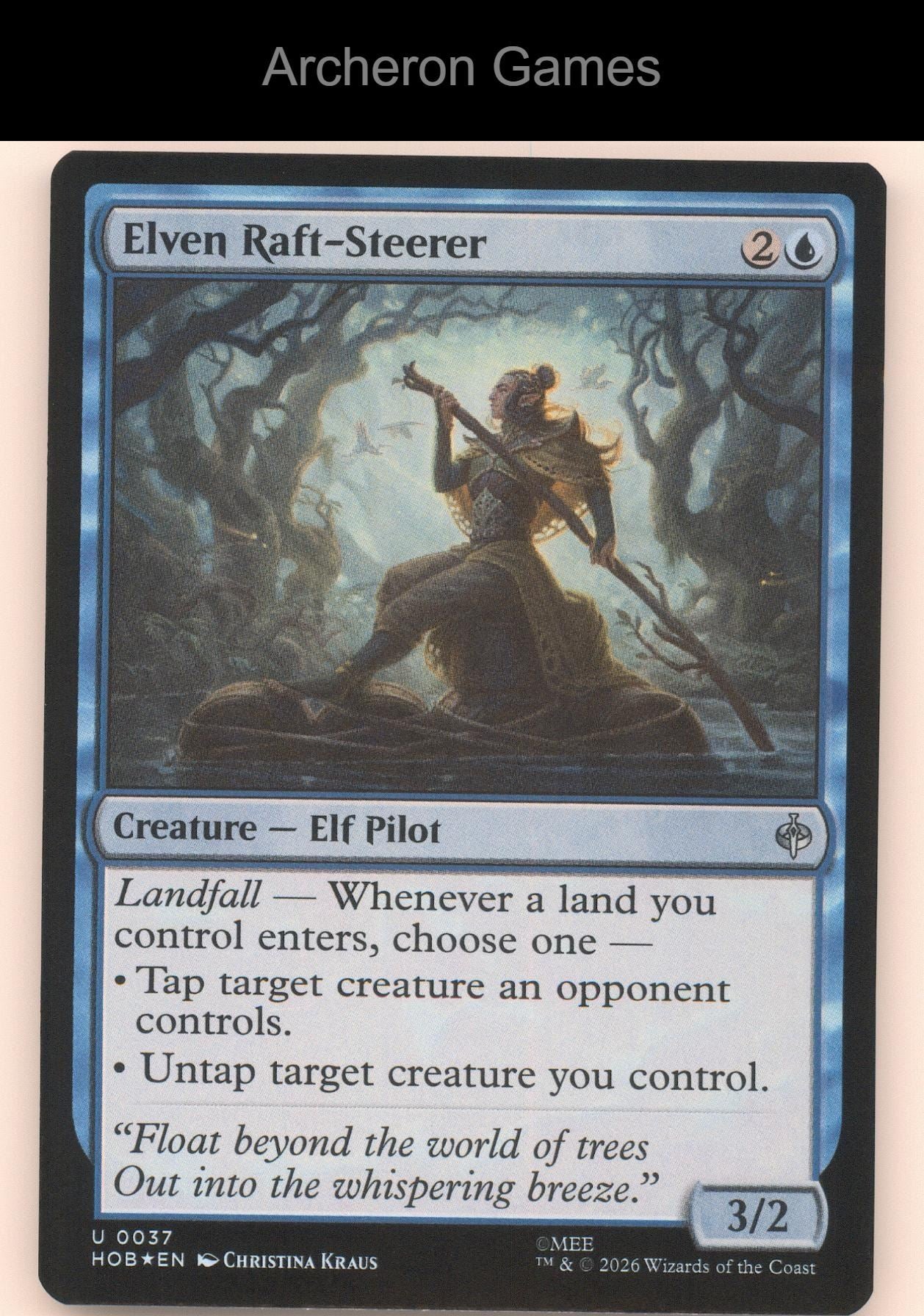 Elven Raft-Steerer HOB 37 UC MTG Card The Hobbit