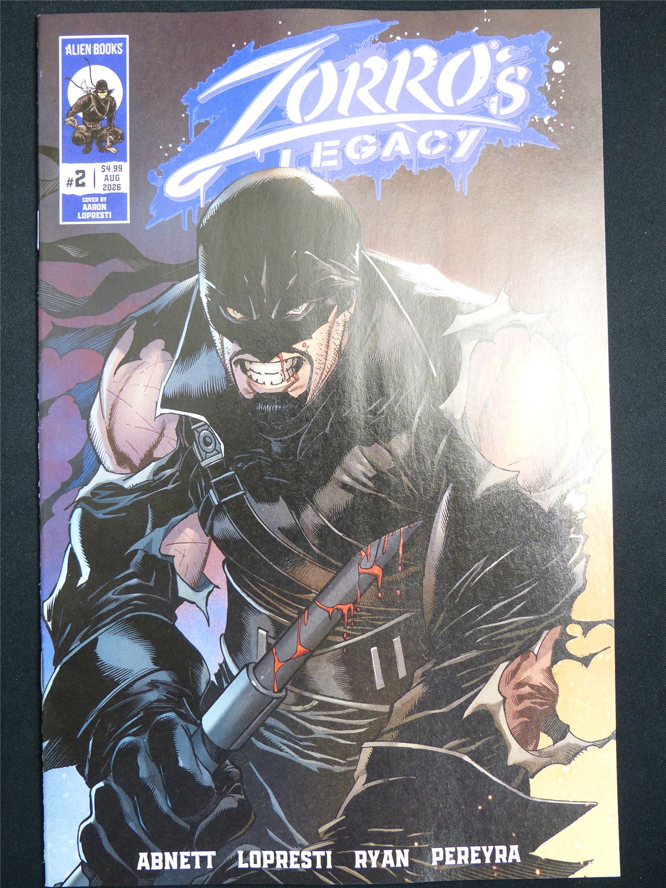 ZORRO's Legacy #2 Cvr A - Aug 2026 Alien Books Comic #3HE