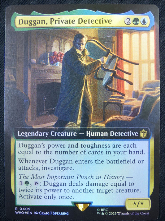 Duggan Private Detective Extended Foil - WHO - Mtg Card #7W