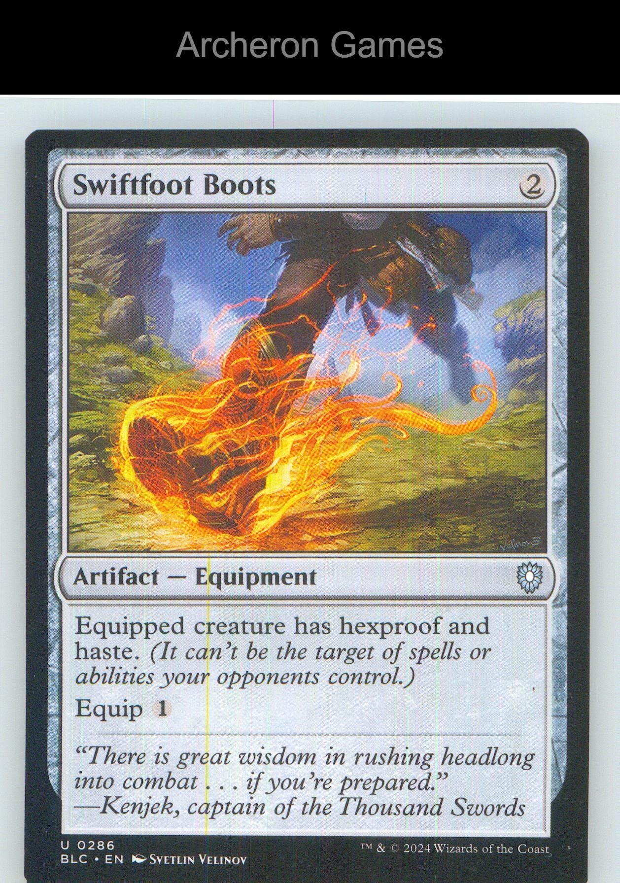 Swiftfoot Boots BLC 286 UC MTG Card NM/EX+