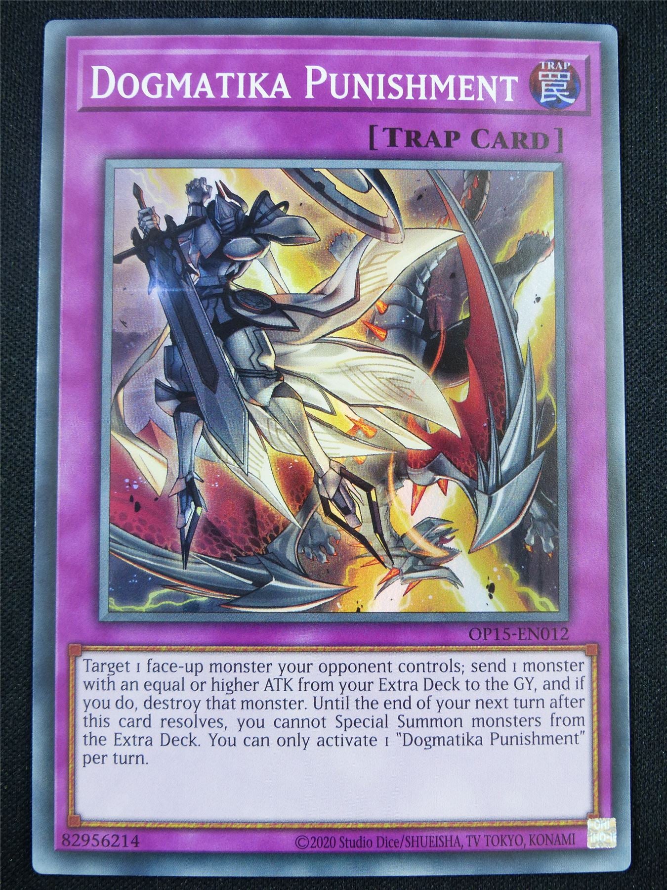 Dogmatika Punishment OP15 Super Rare - Yugioh Card #63 Archeron Dogmatika Punishment OP15 Super Rare - Yugioh Card #63 Archeron