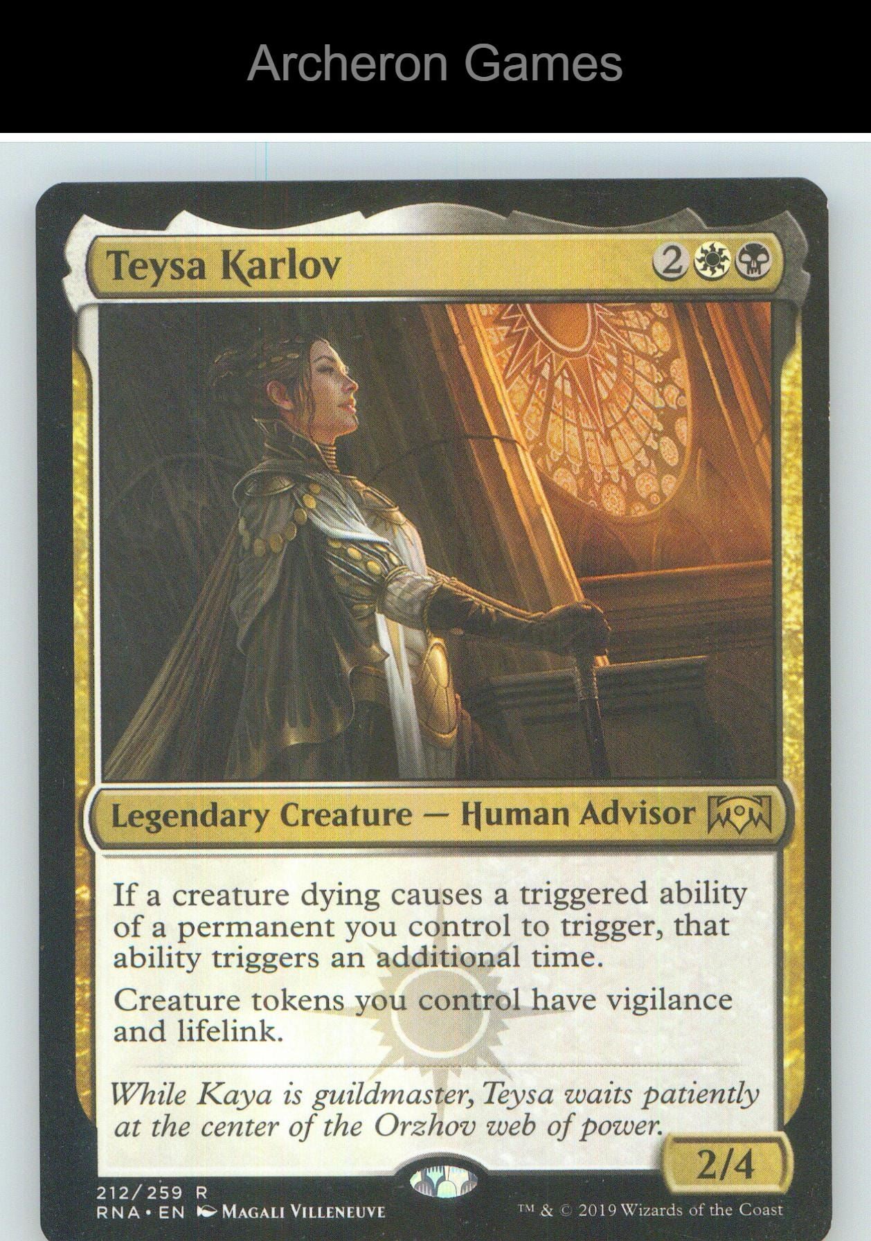 Teysa Karlov RNA 212 R MTG Card NM/EX+